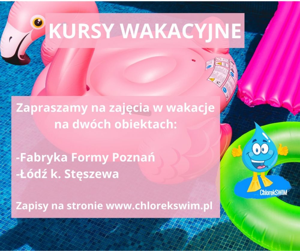  Wakacyjne kursy pływania z ChlorekSwim